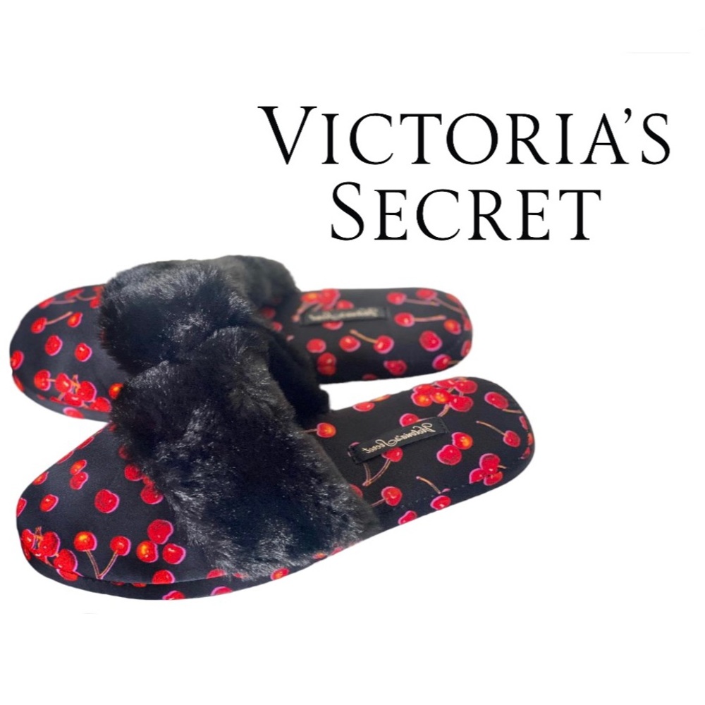 Victoria’s Secret Slippers Cherry VS Victoria Secret Slippers Size 9-10 Large
